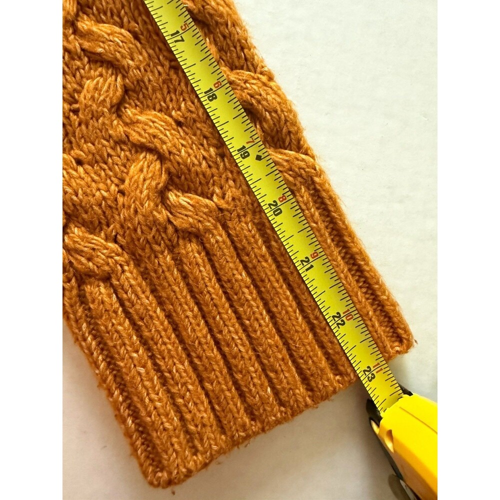 Lucky Brand XL Women’s Quinn Gold Sweater Cable Knit Crew Neck Long Sleeve - Picture 9 of 9